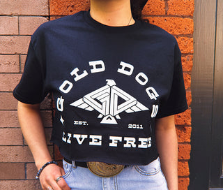 Gold Dogs Live Free T-shirt