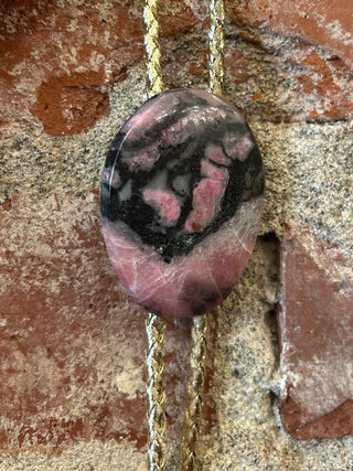 Pink Rhodonite Bolo Tie