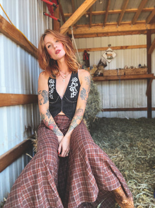 Cherry Bomb Denim Vest