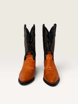 Genuine Lizard Cowboy Boots Women’s Size 8