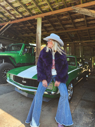 Purple Haze Faux Fur Jacket