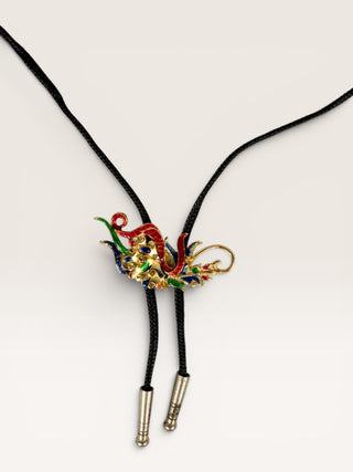 Gold Abstract Vintage Bolo Tie