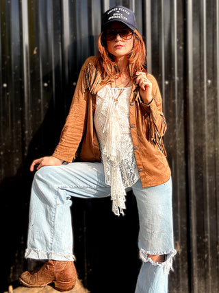 Wish You Didn't Know Fringe Shacket