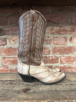 Tony Lama Genuine Eel Women's Cowboy Boots Size 8