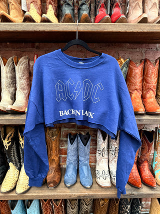 Chop Shop AC/DC Cropped Sweatshirt