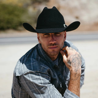 Cattleman Wool Felt Cowboy Hat Black