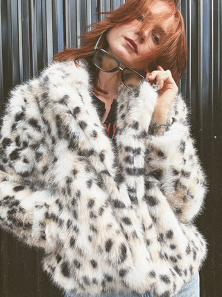 Rock Of Ages Leopard Faux Fur Jacket