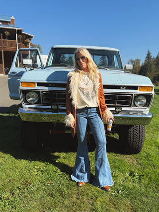 Could’ve Been Her Fur Trim Jacket