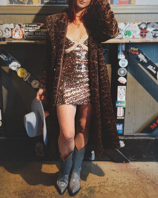 1979 Sequin Ultra Mini Dress