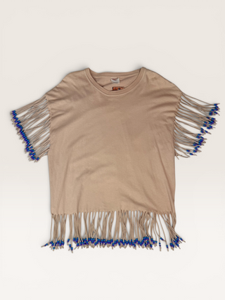 Beaded Fringe Chop Shop T-Shirt