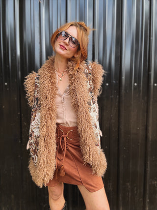 Desert Daisy Jacquard Vest