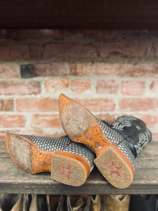 Los Altos Genuine Stingray Men's Cowboy Boots Size 8.5 / Women's Size 10