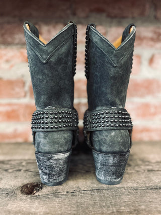 Old Gringo Leopard Studded Harness Women's Cowboy Boots Size 6.5