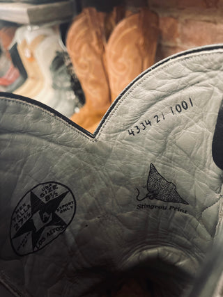 Los Altos Genuine Stingray Men's Cowboy Boots Size 8.5 / Women's Size 10