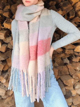 Stay Cozy Oversized Fringe Scarf