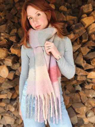 Stay Cozy Oversized Fringe Scarf