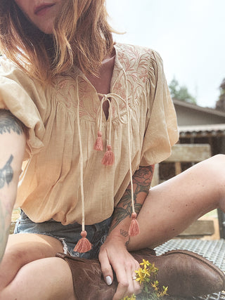 Alia Embroidered Top