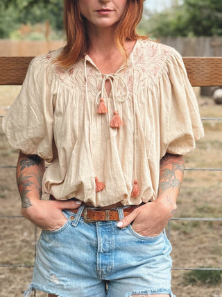 Alia Embroidered Top