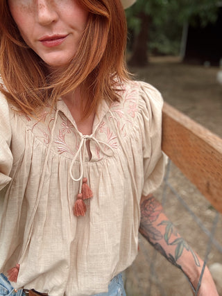 Alia Embroidered Top