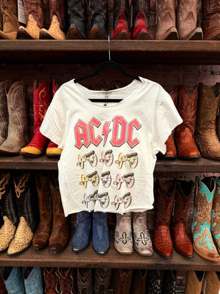 Chop Shop AC/DC Crop Tee