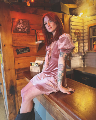 Talk About Love Velvet Mini Dress