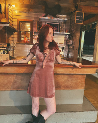 Talk About Love Velvet Mini Dress