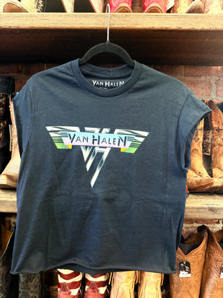 Chop Shop Van Halen Cropped Tee