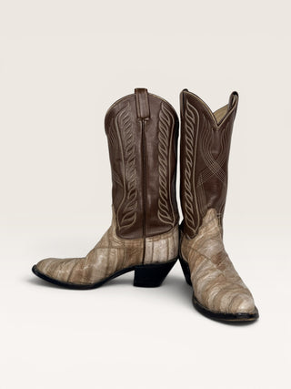 Tony Lama Genuine Eel Women's Cowboy Boots Size 8
