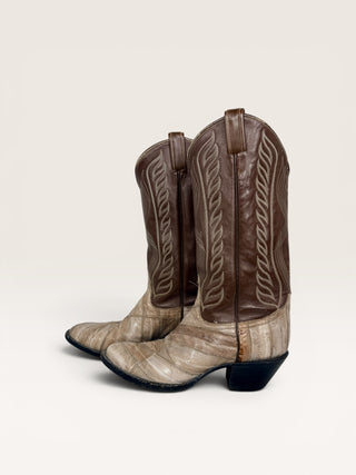 Tony Lama Genuine Eel Women's Cowboy Boots Size 8