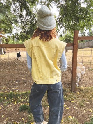 Tatum Washed Denim Vest