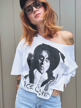 Chop Shop Alice Cooper Poison Crop Top T-shirt