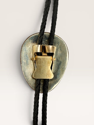 Southwestern Style Ornamental Turquoise Bolo Tie