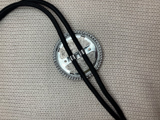 Shield Eagle Concho Bolo Tie