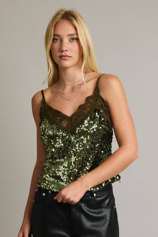 Start Me Up Sequin Tank Top