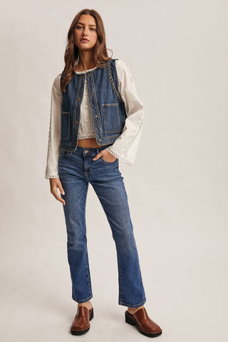 Livin' On A Prayer Denim Vest
