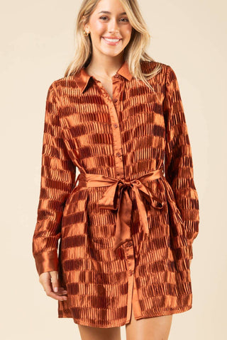 Holly Satin Pleated Mini Dress