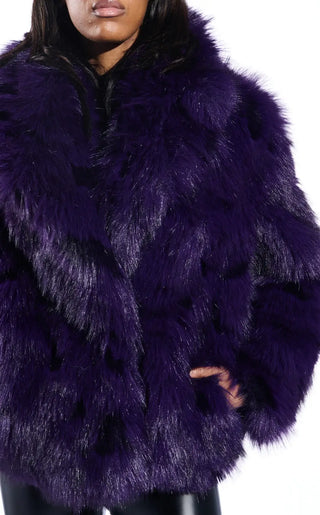 Purple Haze Faux Fur Jacket