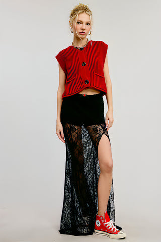 No Vacancy Lace Skirt
