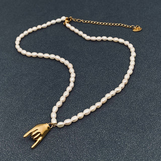 18k Gold Sweet Rocker Choker Necklace