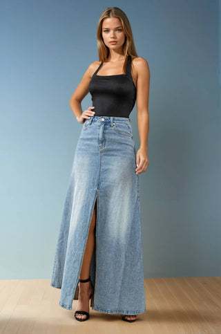 Sadie Maxi Denim Skirt