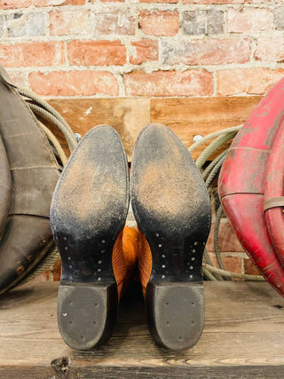 Nocona Ostrich Leg Women's Cowboy Boots Size 5.5