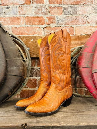 Nocona Ostrich Leg Women's Cowboy Boots Size 5.5